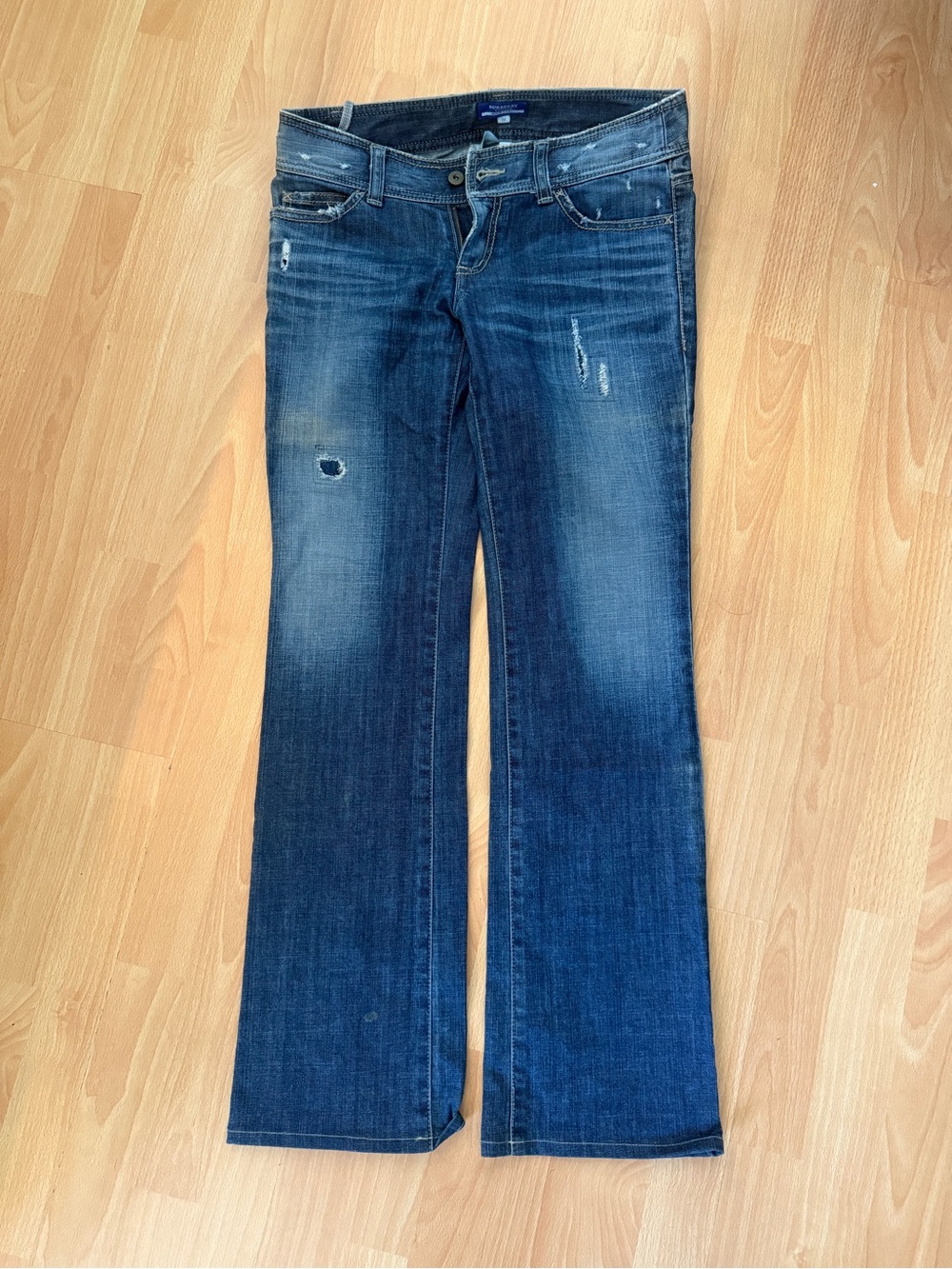 Women's Dark Wash Flare Jeans - Blue
